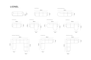 Canapé modulaire Lionel Jaune