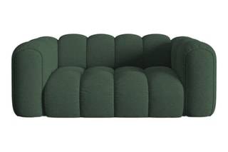 Canapé Elise - Vert foncé - 2 places - En tissu chenille