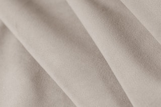 Canapé d'angle droit panoramique Lionel - Beige - 8 places - Revêtement en velours