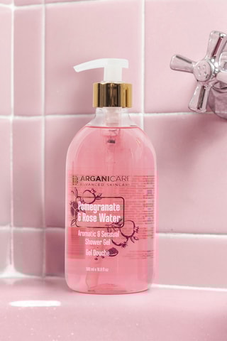 Gel de duche romã e água de rosa  500 ml