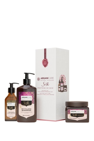 Coffret alisador e brilho com proteína de seda - 3 produtos