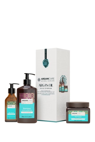 Coffret nutritivo com óleo de argão e de manteiga de Karité - 3 produtos