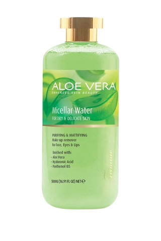 Água micelar purificante de extratos de aloe vera - Peles secas - 500 ml