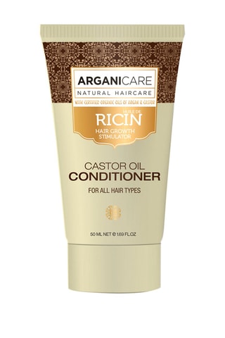Mini condicionador reconstrutor com óleo de rícino biológico - 50 ml