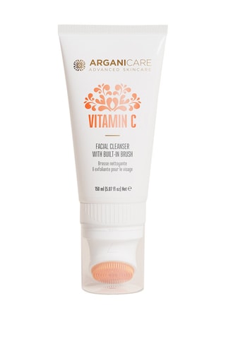 Gel de limpeza energizante com escova esfoliante Vitamina C - 150 ml