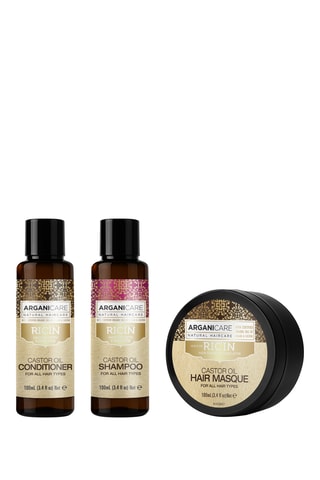 Coffret de viagem cuidados capilares com rícino - 3 produtos