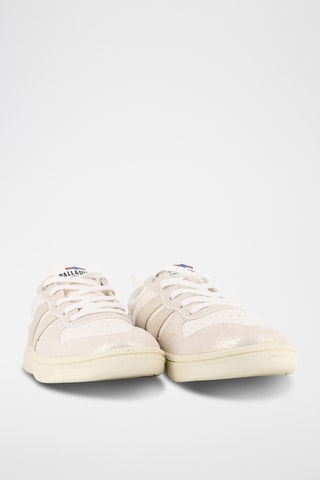 Leren Sneakers Pallacup - Ecru en Roségoudkleurig