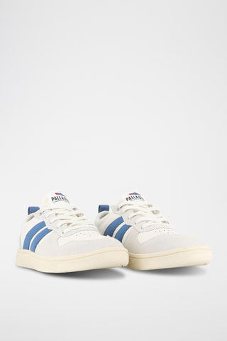 Leren Sneakers Pallacup - Ecru en Blauw 