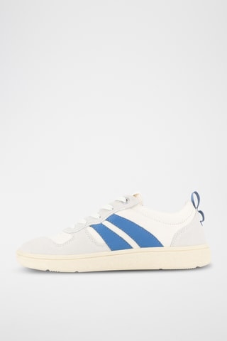 Leren Sneakers Pallacup - Ecru en Blauw 