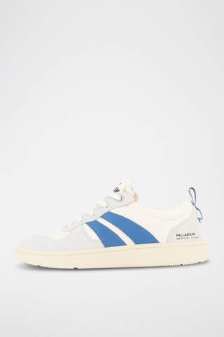 Leren Sneakers Pallacup - Ecru en Blauw 