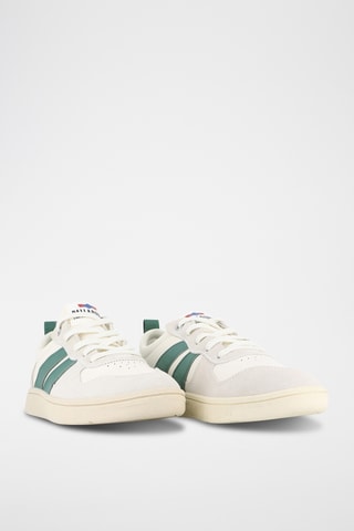 Leren Sneakers Pallacup - Ecru en groen
