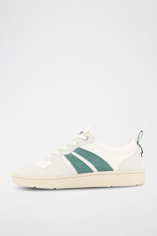 Leren Sneakers Pallacup - Ecru en groen