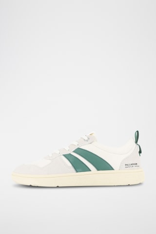 Leren Sneakers Pallacup - Ecru en groen