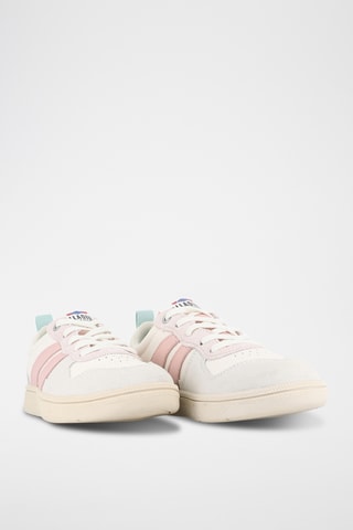 Leren Sneakers Pallacup - Ecru en roze