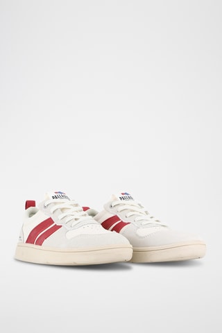 Leren Sneakers Pallacup - Ecru en rood