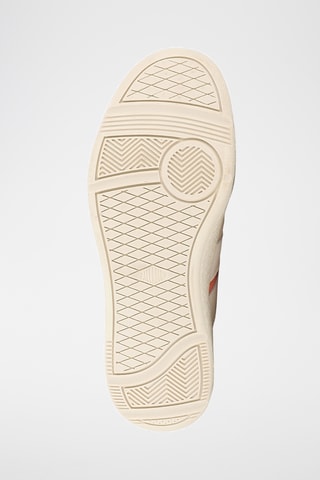 Leren Sneakers Pallacup - Zandkleurig en oranje