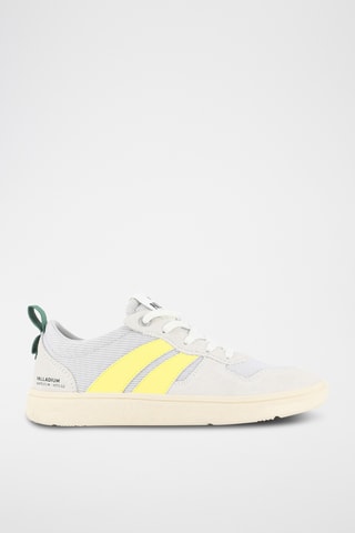 Leren Sneakers Pallacup - Grijs en geel