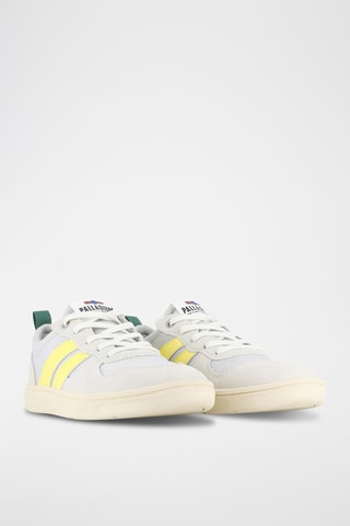 Leren Sneakers Pallacup - Grijs en geel