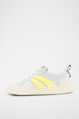 Leren Sneakers Pallacup - Grijs en geel