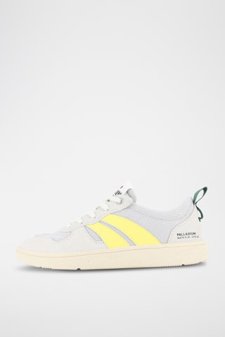Leren Sneakers Pallacup - Grijs en geel