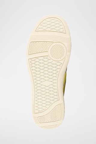 Leren Sneakers Pallacup - Grijs en geel