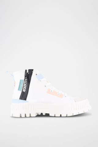 Hoge platform gympen Pallashock - Wit