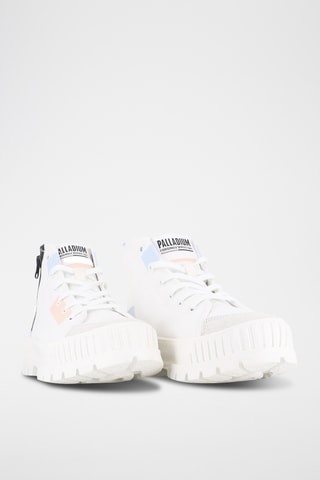 Hoge platform gympen Pallashock - Wit