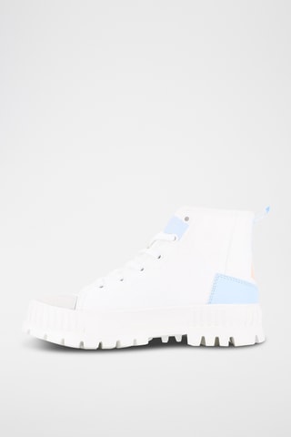 Hoge platform gympen Pallashock - Wit