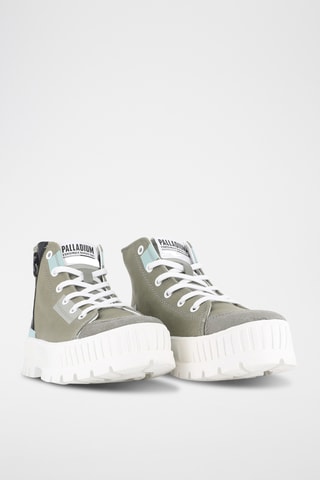 Hoge platform gympen Pallashock - Kaki