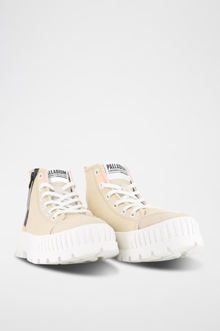 Hoge platform gympen Pallashock - Beige