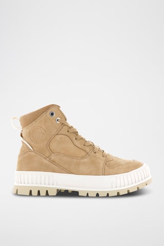 Nubuck Enkellaarzen Pallashock - Beige