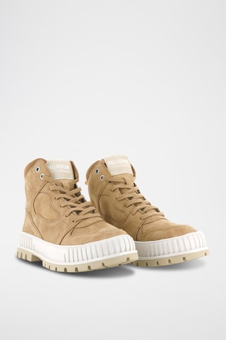Nubuck Enkellaarzen Pallashock - Beige