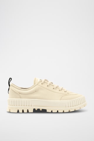 Platform Biologisch Katoenen Gympen Pallashock - Beige