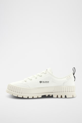 Platform Biologisch Katoenen Gympen Pallashock - Wit