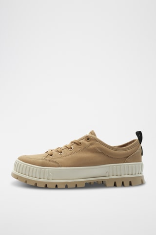 Platform Biologisch Katoenen Gympen Pallashock - Camel