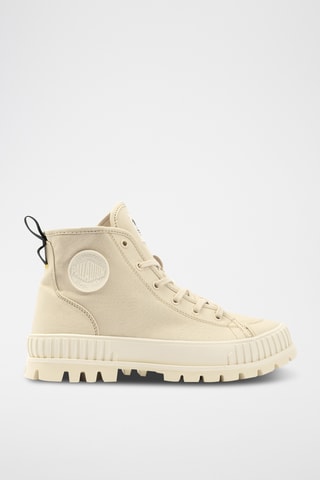 Hoge Biologisch Katoenen Gympen Pallashock - Beige