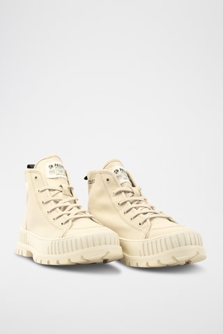 Hoge Biologisch Katoenen Gympen Pallashock - Beige