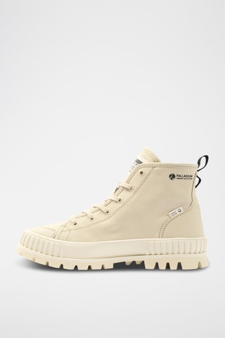 Hoge Biologisch Katoenen Gympen Pallashock - Beige