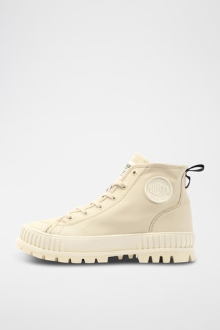 Hoge Biologisch Katoenen Gympen Pallashock - Beige