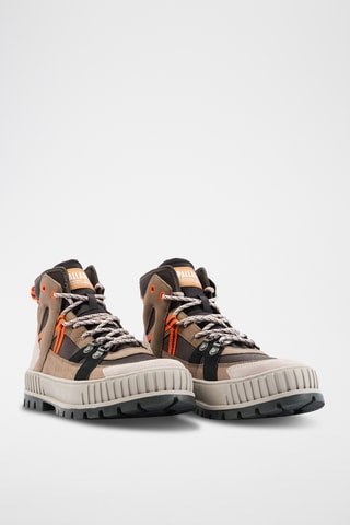 Nubuck Enkellaarzen Pallashock - Bruin en oranje