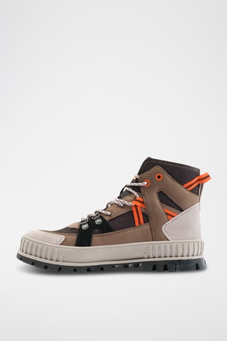 Nubuck Enkellaarzen Pallashock - Bruin en oranje