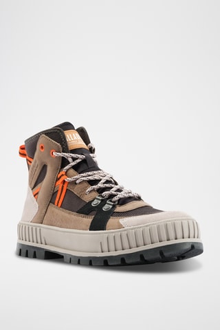 Nubuck Enkellaarzen Pallashock - Bruin en oranje