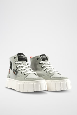 Hoge platform gympen Pallatower - Grijs