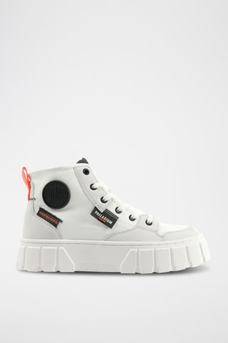 Hoge platform gympen Pallatower - Wit