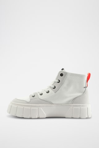 Hoge platform gympen Pallatower - Wit