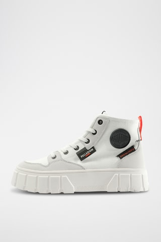 Hoge platform gympen Pallatower - Wit