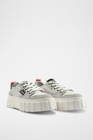 Nubuck Platform Sneakers Pallatower - Grijs