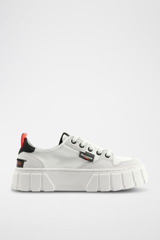 Nubuck Platform Sneakers Pallatower - Wit