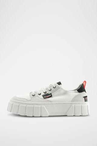 Nubuck Platform Sneakers Pallatower - Wit