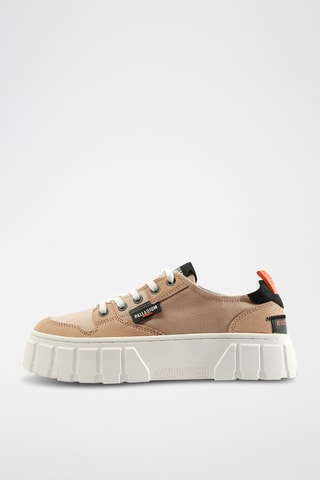 Nubuck Platform Sneakers Pallatower - Camel